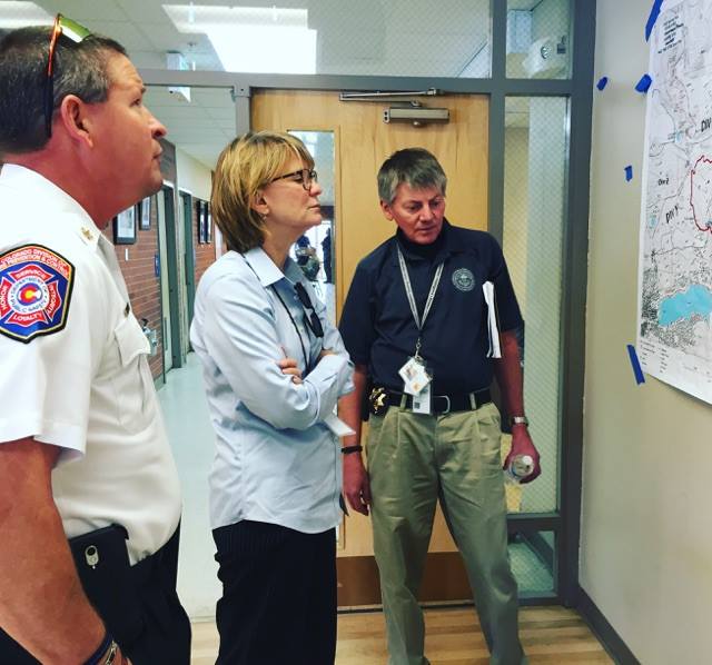 CDPS Leaders visit Cold Springs Fire HQ