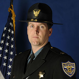 photo of chief packard in a state patrol uniform, wearing a state patrol brimmed hat