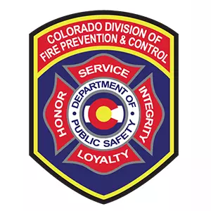 DFPC logo in red blue and yellow