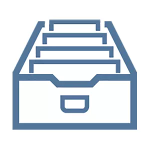 icon showing a drawer with files