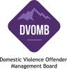Purple logo with mountains and DVOMB